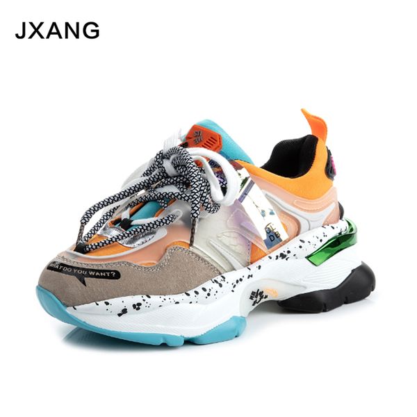 jxang 2020 women chunky sneakers platform tenis female pink trainers casual shoes designers lace up dad shoes woman fashion c1011, Black;white
jxang 2020 women chunky sneakers platform tenis female pink trainers casual shoes designers lace up dad shoes woman fashion c1011, Black;white