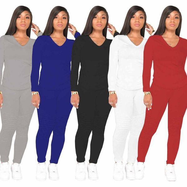 gym clothing women's tracksuit fashion v-neck full sleeve sportswear pullover sports suits for women t-shirts with pants two pieces se, White;black
gym clothing women's tracksuit fashion v-neck full sleeve sportswear pullover sports suits for women t-shirts with pants two pieces se, White;black