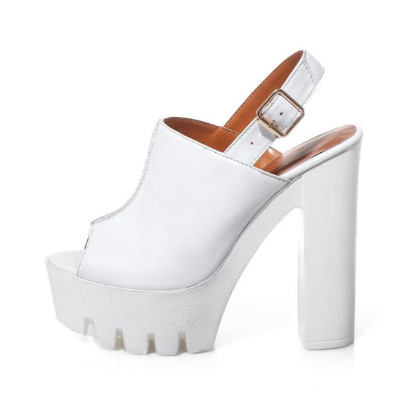 mkkhou fashion sandals women 2021 new summer leather fish mouth thick soles back strap 14cm high heels women's shoes open shoes, Black 
mkkhou fashion sandals women 2021 new summer leather fish mouth thick soles back strap 14cm high heels women's shoes open shoes, Black