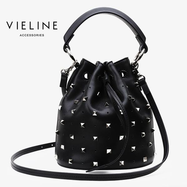 vieline women genuine leather bucket bag, cow leather shoulder bag rivet bag ,design for milan exhibition
vieline women genuine leather bucket bag, cow leather shoulder bag rivet bag ,design for milan exhibition