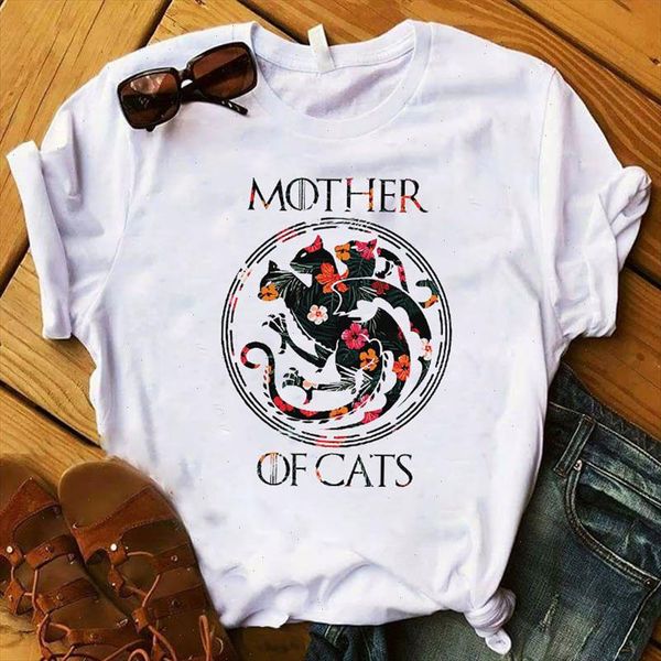 women t womens mother of cats flower fashion print graphic tshirt female camisas ulzzang tee shirt ladies clothes t shirt, White
women t womens mother of cats flower fashion print graphic tshirt female camisas ulzzang tee shirt ladies clothes t shirt, White
