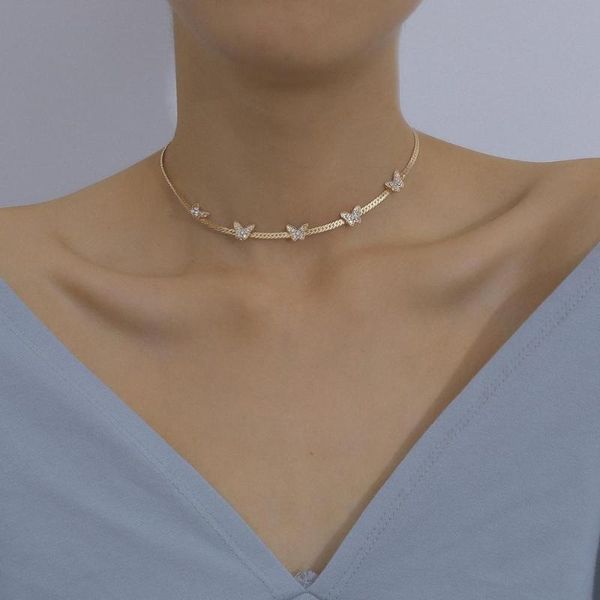 cross-border jewelry simple ins flat necklace clavicle chain temperament butterfly necklace factory direct sales, Golden;silver
cross-border jewelry simple ins flat necklace clavicle chain temperament butterfly necklace factory direct sales, Golden;silver