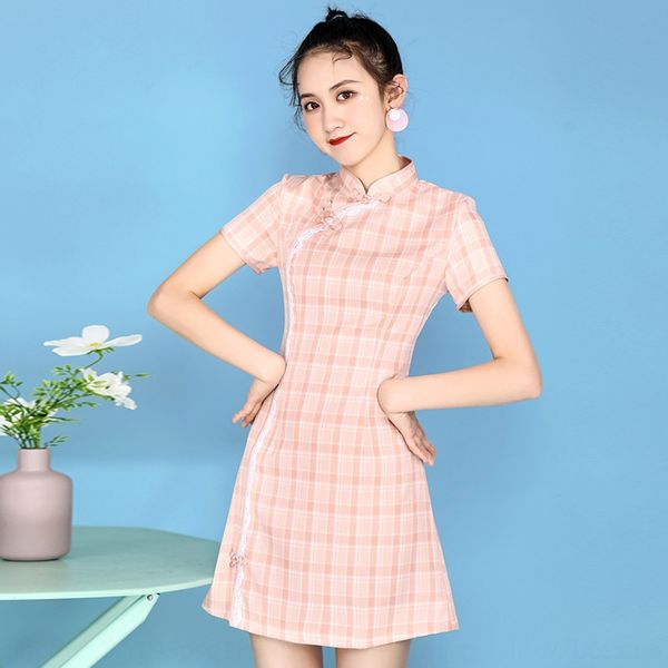 2020 лета нового ежедневное искусство улучшилось короткий клетчатый cheongsam молодой девушки маленького вечернего платье платья rwtzg, Black;gray
2020 лета нового ежедневное искусство улучшилось короткий клетчатый cheongsam молодой девушки маленького вечернего платье платья rwtzg, Black;gray