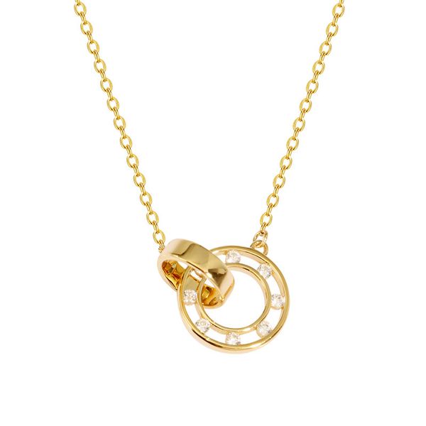women's sterling silver necklace zircon inlaid double ring shape daily accessories for girlfriend must-have
women's sterling silver necklace zircon inlaid double ring shape daily accessories for girlfriend must-have