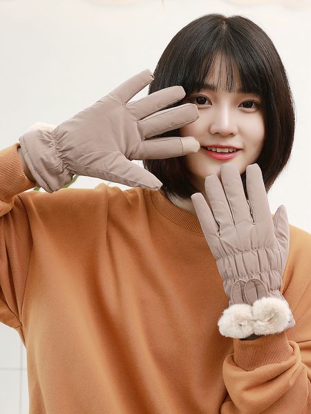 gloves women plush warm korean version lovely students riding cold, autumn winter cycling five fingers waterproof thickening, Blue;gray
gloves women plush warm korean version lovely students riding cold, autumn winter cycling five fingers waterproof thickening, Blue;gray