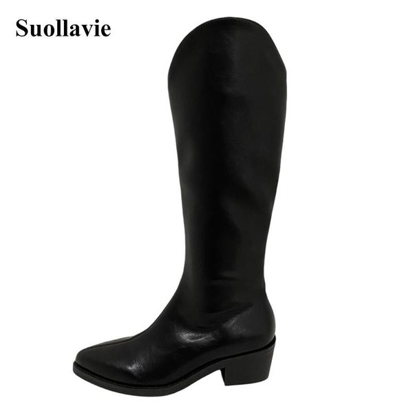 boots suollavie autumn simple boot womens female botas mid-calf zipper 2021 shoes for ladies solid chunky low heels, Black
boots suollavie autumn simple boot womens female botas mid-calf zipper 2021 shoes for ladies solid chunky low heels, Black