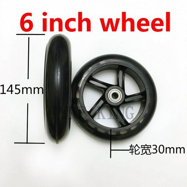 2pcs 6 inch wheels 6''caster wheels non inflation pu silent skateboard small pull car luggage cart shopping cart wheel1
2pcs 6 inch wheels 6''caster wheels non inflation pu silent skateboard small pull car luggage cart shopping cart wheel1