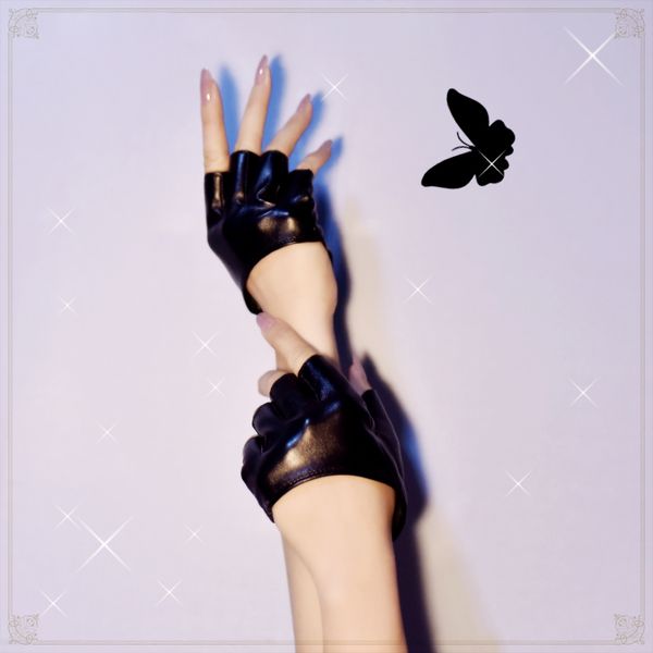 women pu leather fingerless glove mitt sport riding motor batcave for goth punk rock lolita harajuku stage party costume, Blue;gray
women pu leather fingerless glove mitt sport riding motor batcave for goth punk rock lolita harajuku stage party costume, Blue;gray