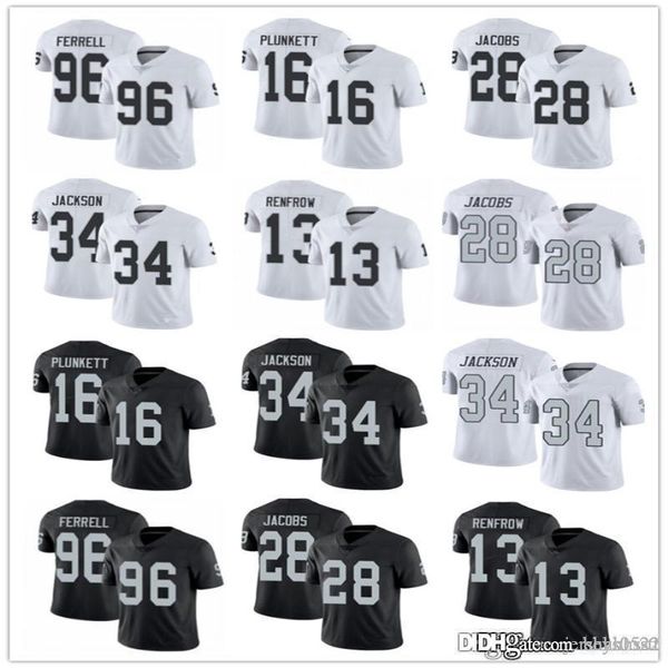 men women las vegas raiders 34 bo jackson 28 josh jacobs 16 jim plunkett 13 hunter renfrow 96 clelin ferrell football jerseys, Black;red
men women las vegas raiders 34 bo jackson 28 josh jacobs 16 jim plunkett 13 hunter renfrow 96 clelin ferrell football jerseys, Black;red