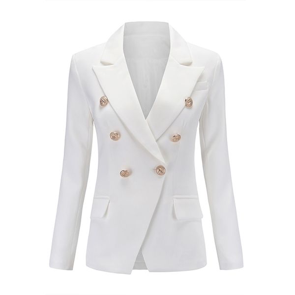 european runway classic designer shawl collar double breasted buttons black & white blazers office lady blazer plus size xxxl lj201212, White;black
european runway classic designer shawl collar double breasted buttons black & white blazers office lady blazer plus size xxxl lj201212, White;black