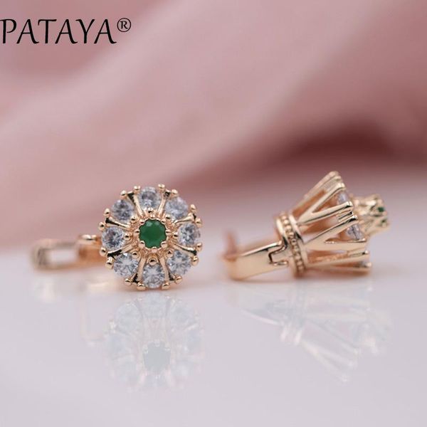 pataya new arrivals bridal 585 rose gold green natural zircon lotus drop earrings women wedding romantic jewelry multicolor, Silver
pataya new arrivals bridal 585 rose gold green natural zircon lotus drop earrings women wedding romantic jewelry multicolor, Silver
