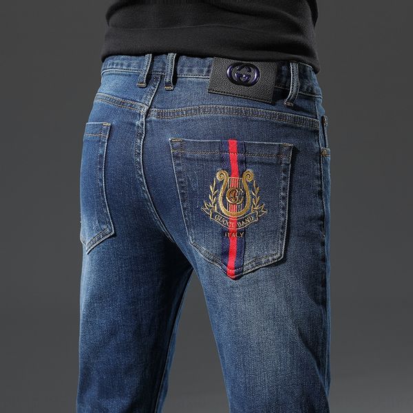 gujia 2020 autumn winter and jeans new embroidered slim jeans for men's thick cotton stretch pants fmhqe, Blue
gujia 2020 autumn winter and jeans new embroidered slim jeans for men's thick cotton stretch pants fmhqe, Blue