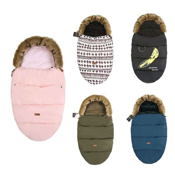 Baby Stroller Sleeping Bag Winter Windproof Foot Cover Bunting Baby Stroller Footmuff Universel Stroller Accessories Sack Y201009