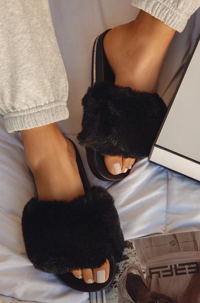 slippers women indoor fur rhinestone fluffy furry slides eva flats sole open toe house luxury shoes ladies female whosale, Black
slippers women indoor fur rhinestone fluffy furry slides eva flats sole open toe house luxury shoes ladies female whosale, Black