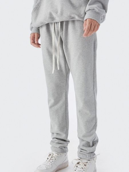 men drawstring waist solid joggers g6w4#, Black
