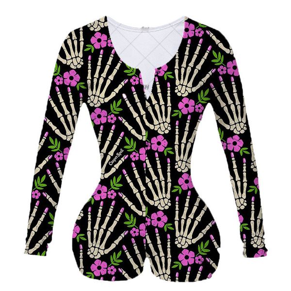 2020 halloween print long sleeve jumpsuit home pajamas jumpsuits for women amp rompers the new listing, Black;white
2020 halloween print long sleeve jumpsuit home pajamas jumpsuits for women amp rompers the new listing, Black;white