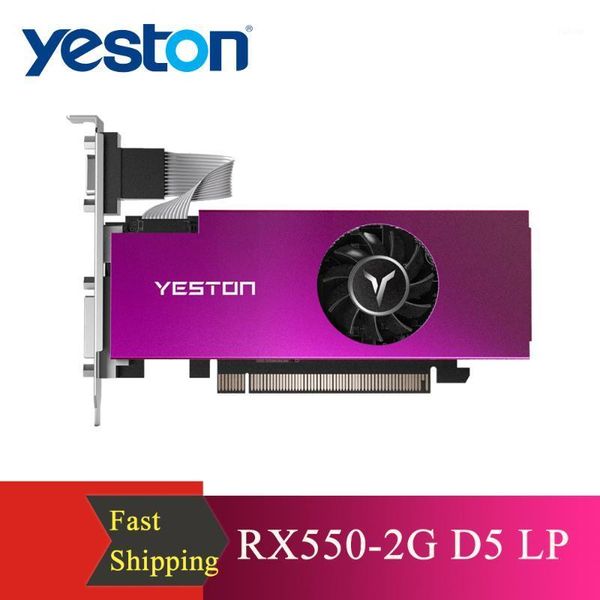 yeston rx550-2g d5 lp graphic card gaming graphic card 1183/6000mhz 2g/64bit/gddr5 discrete graphics new tarjeta grafica1
yeston rx550-2g d5 lp graphic card gaming graphic card 1183/6000mhz 2g/64bit/gddr5 discrete graphics new tarjeta grafica1