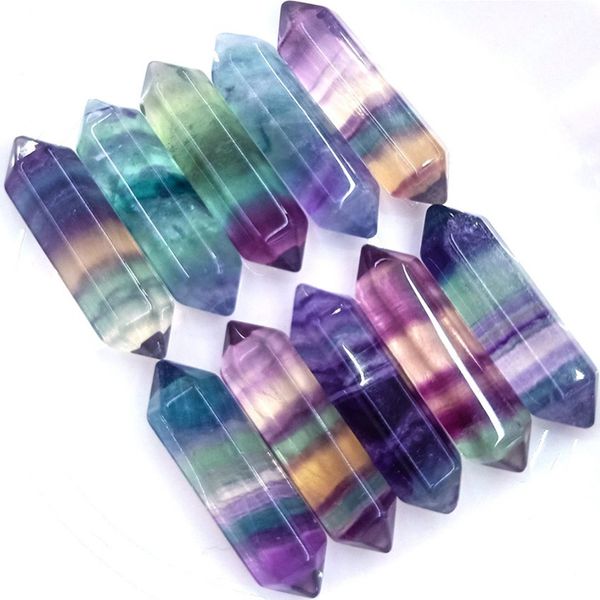 wholesale 10 pcs hexagon prism natural colorfyl fluorite stone pendant for party gift ethnic style jewelry, Silver
wholesale 10 pcs hexagon prism natural colorfyl fluorite stone pendant for party gift ethnic style jewelry, Silver