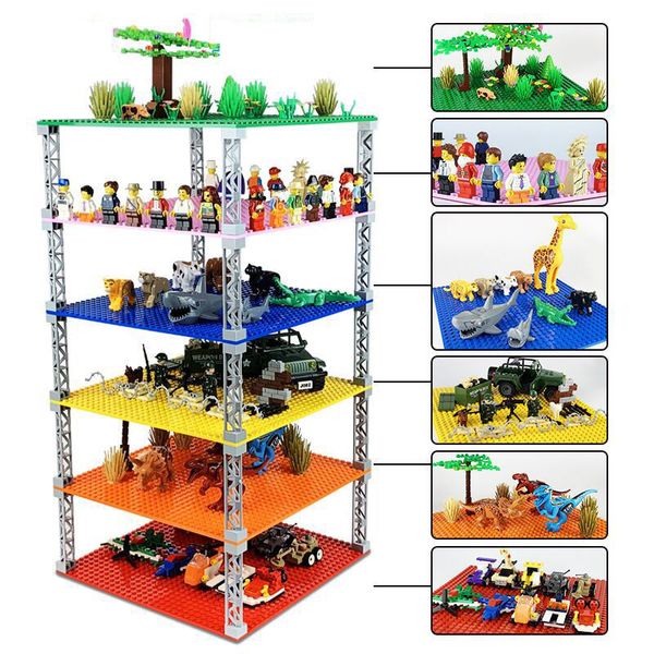 32*32 Dots Double-sided Stackable Base Plate Plastic Small Bricks Baseplate Classic Dimensions Building Blocks Construction Toys