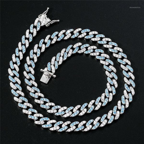 9mm trendy hip hop necklace bracelet for men blue white zircon cuban chain rock luxury women accessories gifts1, Silver
9mm trendy hip hop necklace bracelet for men blue white zircon cuban chain rock luxury women accessories gifts1, Silver