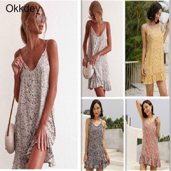 okkdey summer sundresses v-neck boho beach spaghetti strap backless casual holiday flower print ruffle mini women's dress, Black;gray
okkdey summer sundresses v-neck boho beach spaghetti strap backless casual holiday flower print ruffle mini women's dress, Black;gray