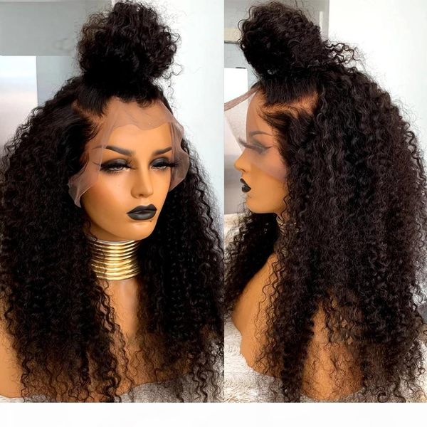 13x4 front 180 density curly peruvian 360 lace frontal human hair wigs with baby hair fill lace wig for women natural hairline, Black
13x4 front 180 density curly peruvian 360 lace frontal human hair wigs with baby hair fill lace wig for women natural hairline, Black
