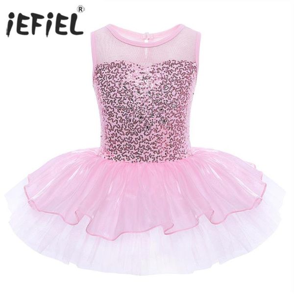 iefiel kids girls sequins ballet tutu dance dress gymnastics leotard dress ballet dancewear for children's ballerina costumes, Black;red
iefiel kids girls sequins ballet tutu dance dress gymnastics leotard dress ballet dancewear for children's ballerina costumes, Black;red