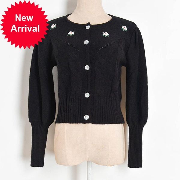2021 new winter women's fashions of superior luxury embroidered florets torsion puff high mesh cardigan sweater 45i5, White;black
2021 new winter women's fashions of superior luxury embroidered florets torsion puff high mesh cardigan sweater 45i5, White;black