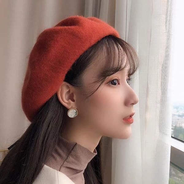 sweet women's solid color wool beret french artist warm beanie hat vintage winter ski cap elegant lady warm casual beret caps1, Blue;gray
sweet women's solid color wool beret french artist warm beanie hat vintage winter ski cap elegant lady warm casual beret caps1, Blue;gray
