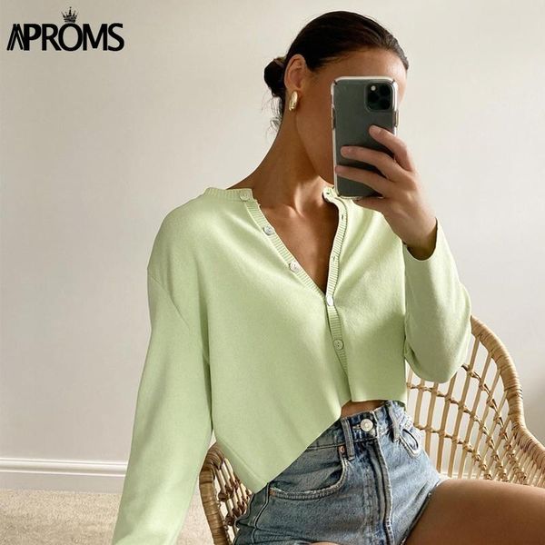 aproms green ribbed knitted buttons cardigan women autumn long sleeve loose basic knit sweaters female casual outerwear jumpers, White
aproms green ribbed knitted buttons cardigan women autumn long sleeve loose basic knit sweaters female casual outerwear jumpers, White