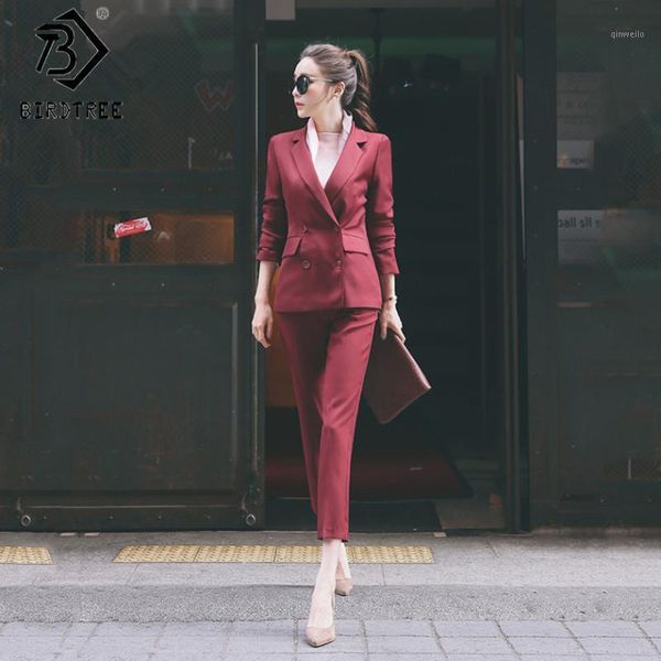 women's style fashion black suits sets / female business coats solid color double button suits jackets blazers +pants s7d815a1, White
women's style fashion black suits sets / female business coats solid color double button suits jackets blazers +pants s7d815a1, White