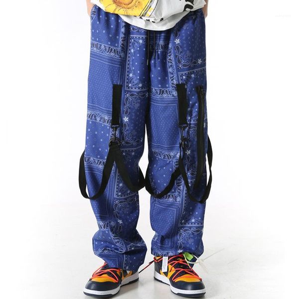 cashew all over print sports pants men's high street fashion hip hop rock style personalized ribbon loose casual pants1, Blue
cashew all over print sports pants men's high street fashion hip hop rock style personalized ribbon loose casual pants1, Blue