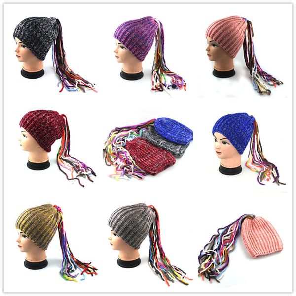 winter reggae knit beanie hat hiphop dirty skull caps fashion creative female wig tassel dreadlocks wool hat crochet caps ly10221, Yellow 
winter reggae knit beanie hat hiphop dirty skull caps fashion creative female wig tassel dreadlocks wool hat crochet caps ly10221, Yellow