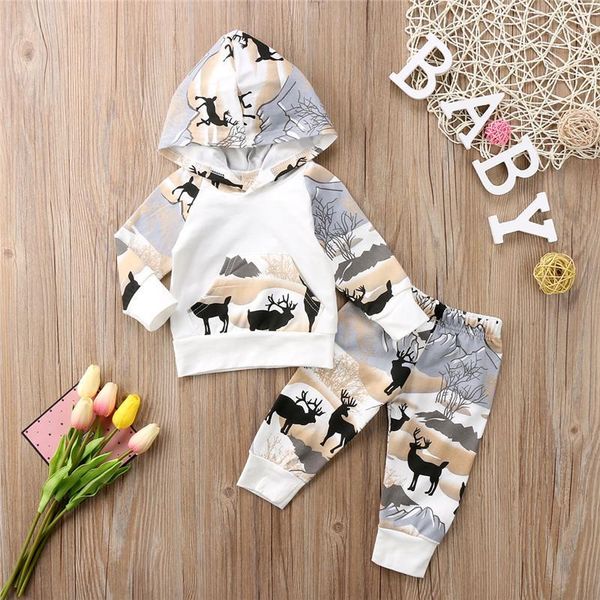 0-24months casual outfits 2pcs toddler new born baby boy girls clothing set hooded sweatshirt +pants printed clothes1, White
0-24months casual outfits 2pcs toddler new born baby boy girls clothing set hooded sweatshirt +pants printed clothes1, White