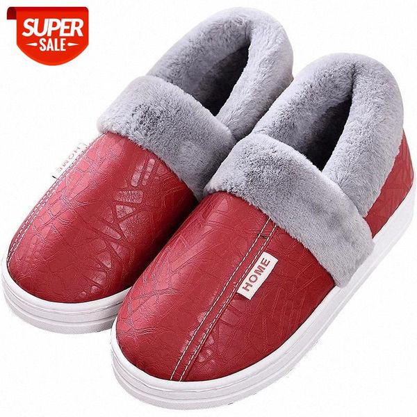 male and female couple pu slipper women warm non-slip cotton shoes men solid color winter indoor autumn plush slipper #rf1j, Black
male and female couple pu slipper women warm non-slip cotton shoes men solid color winter indoor autumn plush slipper #rf1j, Black