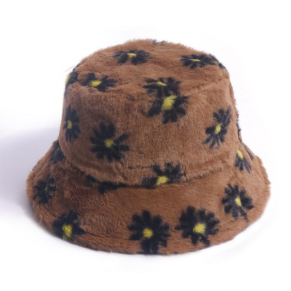2020 version of autumn and winter daisy print fisherman hat plush travel warm rabbit fur bucket hat ing, Yellow
2020 version of autumn and winter daisy print fisherman hat plush travel warm rabbit fur bucket hat ing, Yellow