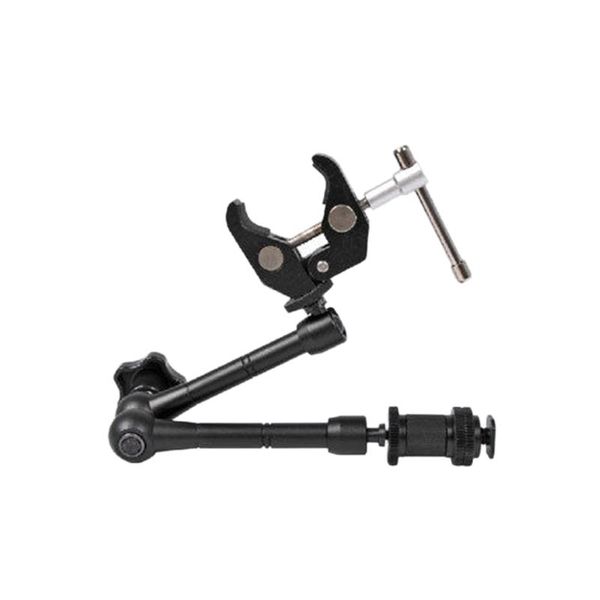 2pcs 11 inch adjustable articulating magic arm + super clamp for led light dslr rig lcd monitor
2pcs 11 inch adjustable articulating magic arm + super clamp for led light dslr rig lcd monitor