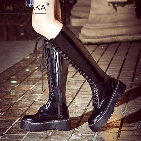 boots lapolaka 2021 design dropship luxury women shoes zipper platform shoelace trendy ladies1, Black
boots lapolaka 2021 design dropship luxury women shoes zipper platform shoelace trendy ladies1, Black