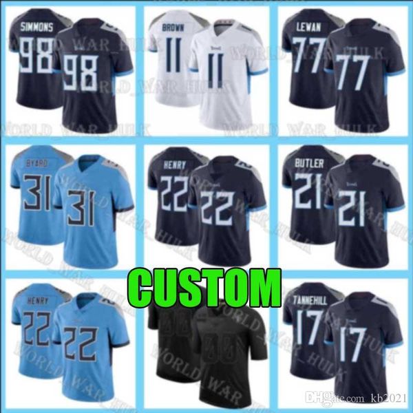 custom tennessee mens womens youth titans 22 derrick henry 17 ryan tannehill 8 marcus mariota 11 aj brown 31 kevin banard treys, Blue;black
custom tennessee mens womens youth titans 22 derrick henry 17 ryan tannehill 8 marcus mariota 11 aj brown 31 kevin banard treys, Blue;black