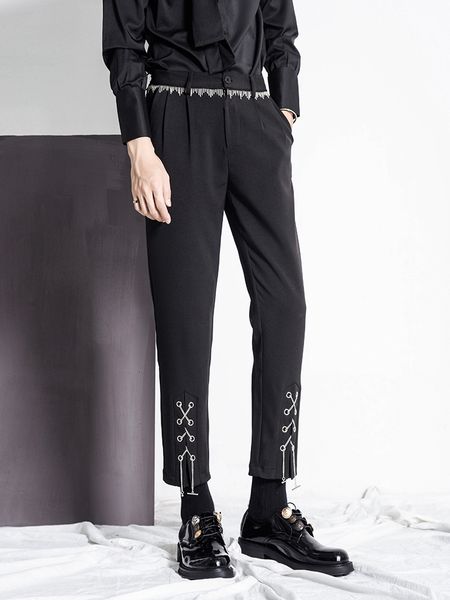 2021 new original celebrity web site nine drop feeling small western male fashion designer pants night show design feeling. m-3xl dxld, Black
2021 new original celebrity web site nine drop feeling small western male fashion designer pants night show design feeling. m-3xl dxld, Black