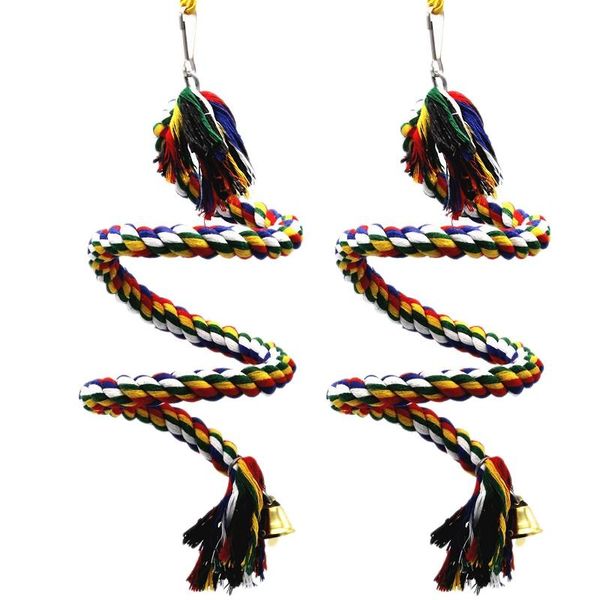 2pcs bird perches parrot cotton rope swing bird cage chewing toys bungee 100cm, Black;white
2pcs bird perches parrot cotton rope swing bird cage chewing toys bungee 100cm, Black;white