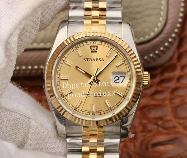 36mm flute bezel mens automatic cal.3135 watch ar factory 904l steel gold men 116233 black jubilee bracelet champagne 116231, Slivery;brown
36mm flute bezel mens automatic cal.3135 watch ar factory 904l steel gold men 116233 black jubilee bracelet champagne 116231, Slivery;brown