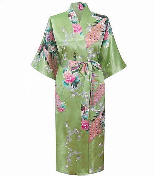 green women long robe summer satin rayon nightgown kimono gown peacock flower sleepwear s l xl xxl xxxl a-112, Black;red
green women long robe summer satin rayon nightgown kimono gown peacock flower sleepwear s l xl xxl xxxl a-112, Black;red