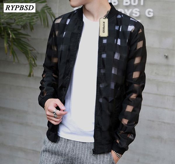 pierced transparent bomber jacket men 2019 sun protection clothing windbreaker summer thin men plaid jackets slim fit mens coats cx200801, Black;brown
pierced transparent bomber jacket men 2019 sun protection clothing windbreaker summer thin men plaid jackets slim fit mens coats cx200801, Black;brown