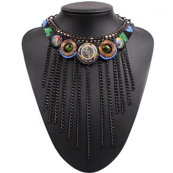 New Design Fashion Metal Black Chain Tassel Vintage Tibetan Bib Choker Chunky Statement Necklace Collar for Women Jewelry1, Golden;silver
New Design Fashion Metal Black Chain Tassel Vintage Tibetan Bib Choker Chunky Statement Necklace Collar for Women Jewelry1, Golden;silver