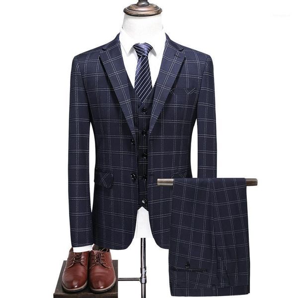 2021 new arrival single breasted plaid casual suit men, men's business suits mens 3 piece plaid suits1, White;black
2021 new arrival single breasted plaid casual suit men, men's business suits mens 3 piece plaid suits1, White;black