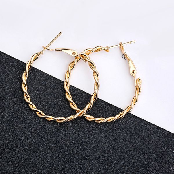circle hoop earrings gold color twisted wave pattern hoops for women wedding party jewelry gift simple elegant ear ring
circle hoop earrings gold color twisted wave pattern hoops for women wedding party jewelry gift simple elegant ear ring
