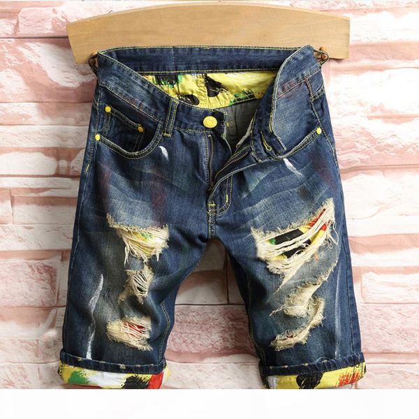 new arrival summer mens holes denim shorts fashion men stylist denim jeans slim straight pants trend mens stylist pants, Blue
new arrival summer mens holes denim shorts fashion men stylist denim jeans slim straight pants trend mens stylist pants, Blue