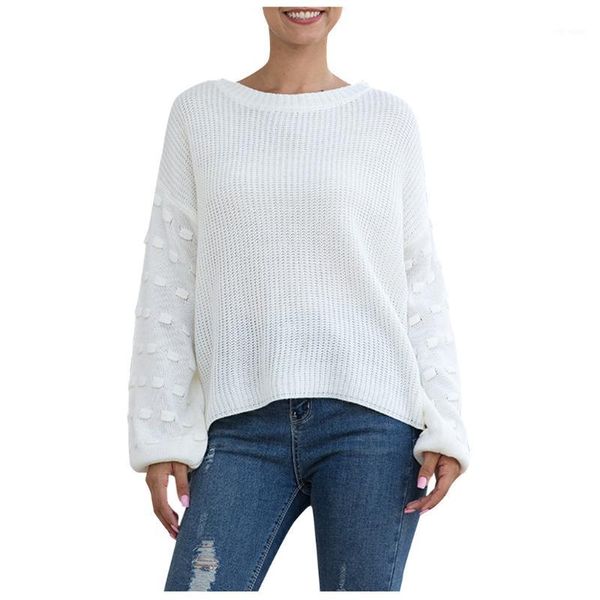 long sleeve lantern sleeve o-neck solid tree knitting women loose sweater solid female sweaters ropa de invierno para drop1, White;black
long sleeve lantern sleeve o-neck solid tree knitting women loose sweater solid female sweaters ropa de invierno para drop1, White;black