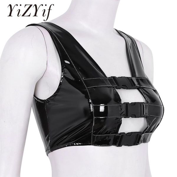 женщины punk rock crop tops sexy tops для женщин clubwear pu кожаные без рукавов передние пряжки беззубок, White
женщины punk rock crop tops sexy tops для женщин clubwear pu кожаные без рукавов передние пряжки беззубок, White
